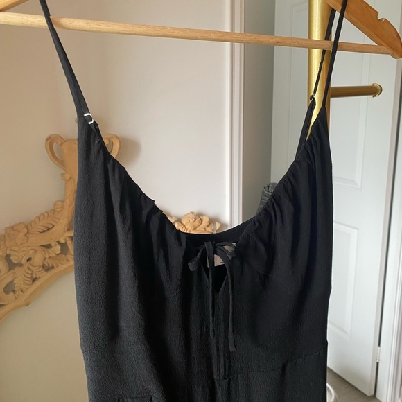 Wilfred Jumpsuit, Black, Size S, Crop Wide Leg, with Pockets - Picture 4 of 11